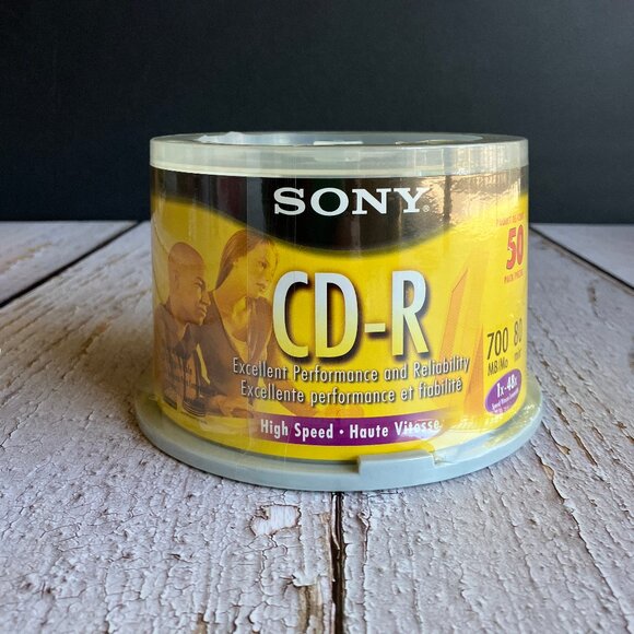 SONY Blank CD-R 700 MB 80 Min 1x - 48x High Speed 100 (2x50) discs 💿 - Picture 2 of 6